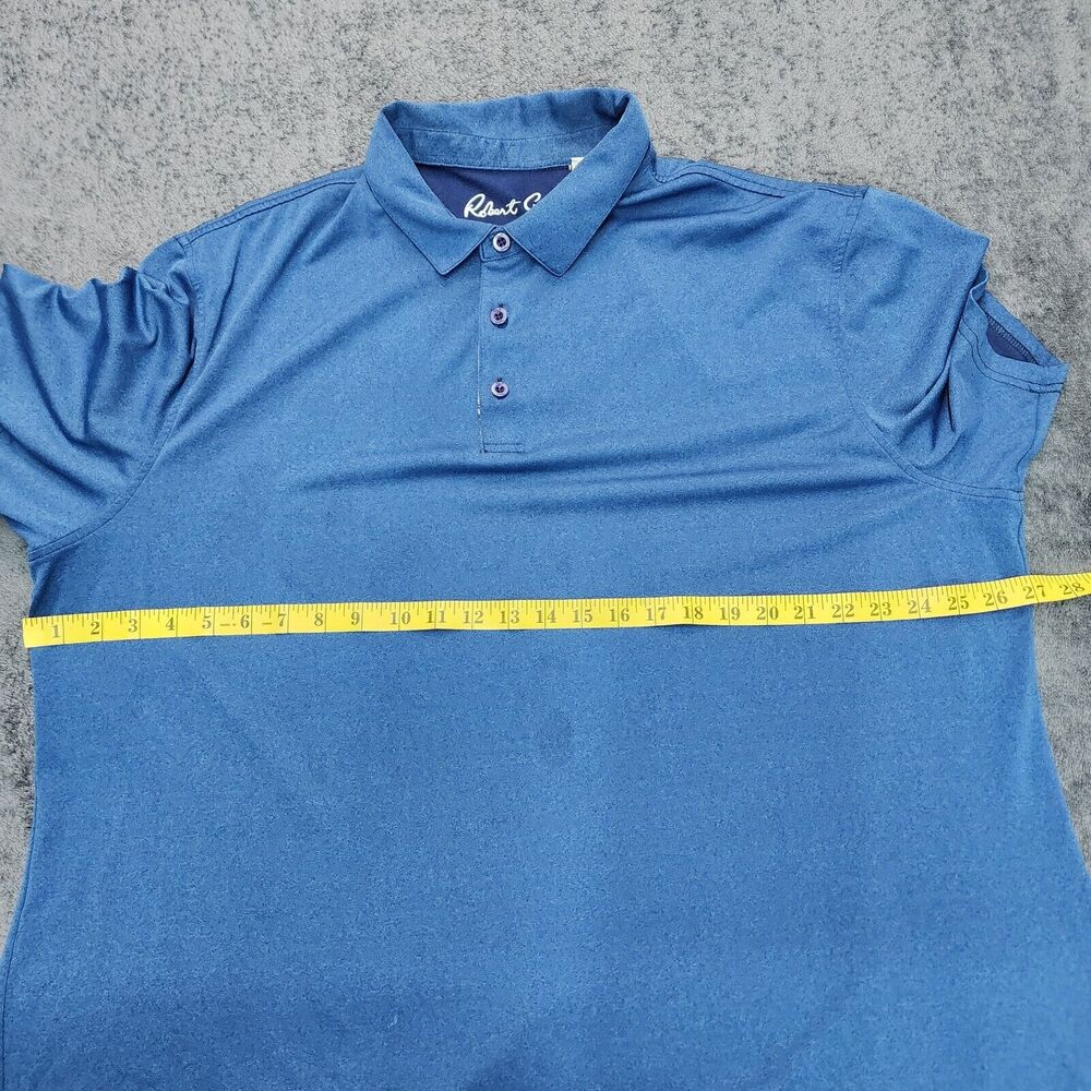 Robert Graham Men's Blue Polo Shirt Short Sleeve Logo Size 2XL - Picture 10 of 14